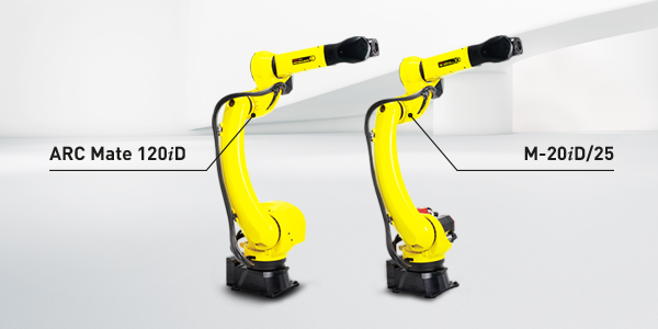 FANUC has expanded its extensive range of models by two robots: the M-20iD/25 handling robot and the welding version ARC Mate 120iD. 